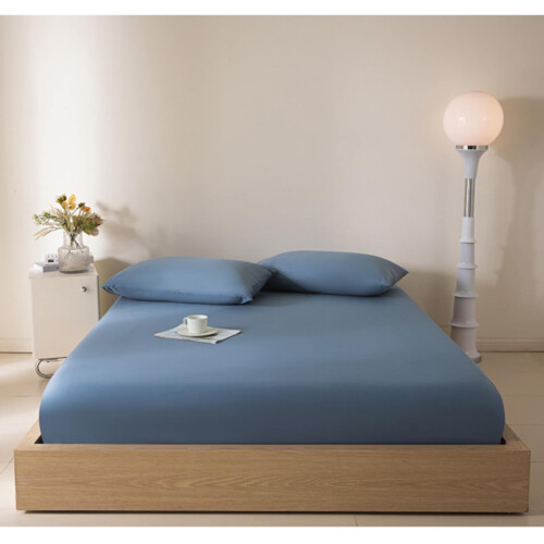 Ensemble de draps pour lit Queen en coton lavé, 4 pièces 2