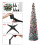 6ft retractable Christmas tree with sequins 150cm 8