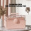 Transparante make-updoos/bureau-organizer met 1 groot vak 6