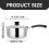 Stainless Steel Saucepan with Lid 2-Quart Stay-Cool Handle 2
