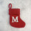 Enfeite de meia de Natal com desenho de letras (1 peça) 1