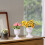 Pot de fleurs haut en plastique blanc en forme d'urne (lot de 2) 3