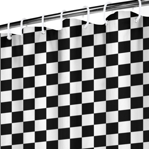 Rustic Plaid Shower Curtain Waterproof Machine Washable 1