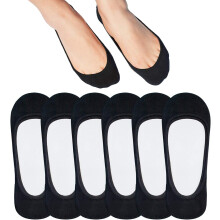 Chaussettes invisibles pour femmes, adaptées aux chaussures plates, antidérapantes, ultra-basses,