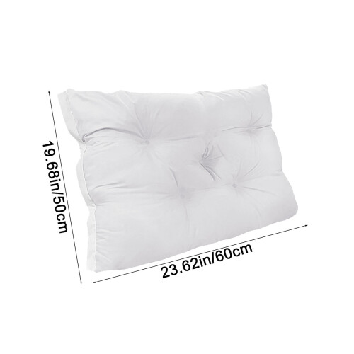 Bed Back Cushion with Removable Cover 23.6x19.7 Inch 2
