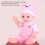 Poupée bébé interactive de 33 cm avec sons réalistes et 4