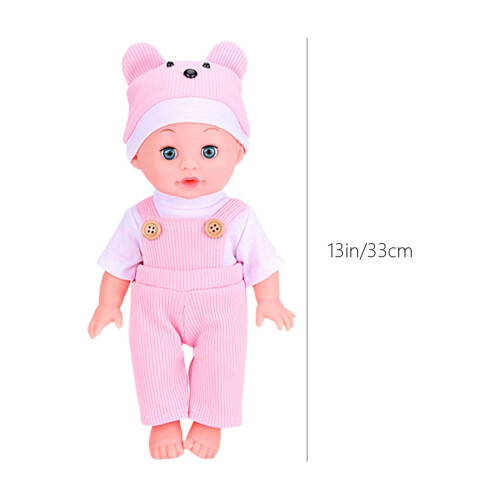 Poupée bébé interactive de 33 cm avec sons réalistes et 1