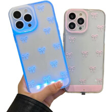 Telefoonhoesje met LED-strik voor iPhone 11–17 Pro Max