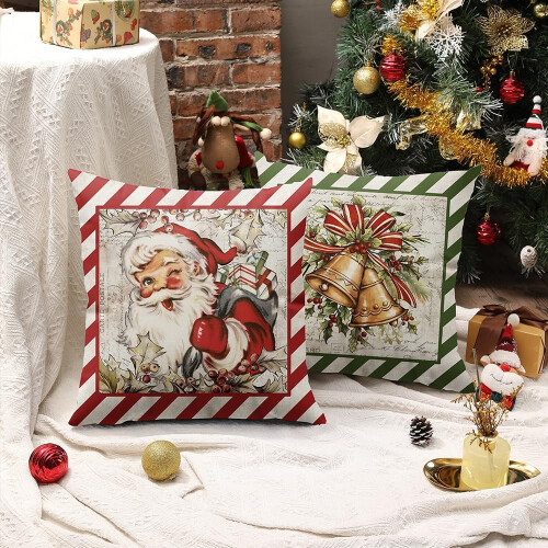 Christmas Pillow Covers16x16inch Set of4 2