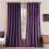 Cortinas opacas de terciopelo morado, 52 x 108 pulgadas, 2 paneles 1