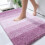 Baderomsteppe mikrofiber 91 x 61 cm rosa-lilla 1