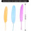 Penas de ganso azul marinho, naturais, 10-15 cm (4-6 polegadas), 120 peças 7