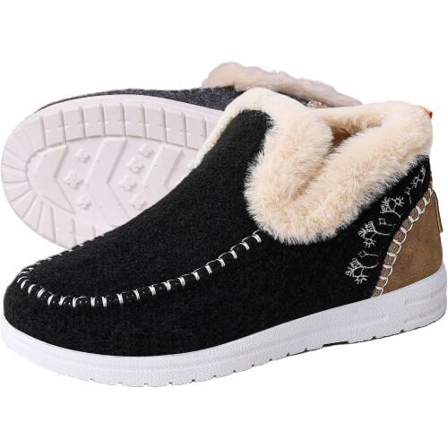 Γυναικείες ορθοπεδικές μάλλινες slip-on μπότες με στήριξη στην καμάρα και