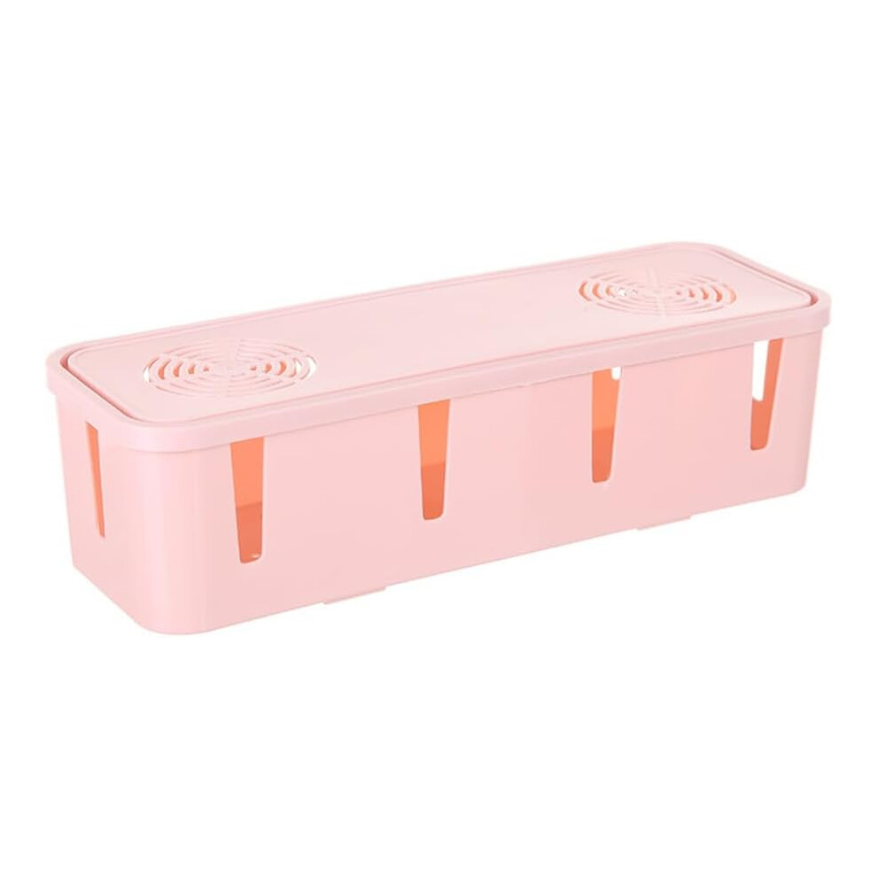 Plug Socket Dust Cover Box For Cord Storage Pink 9377112834023