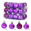 Kerstballen van gegalvaniseerd plastic, 24 stuks, 3 cm 1