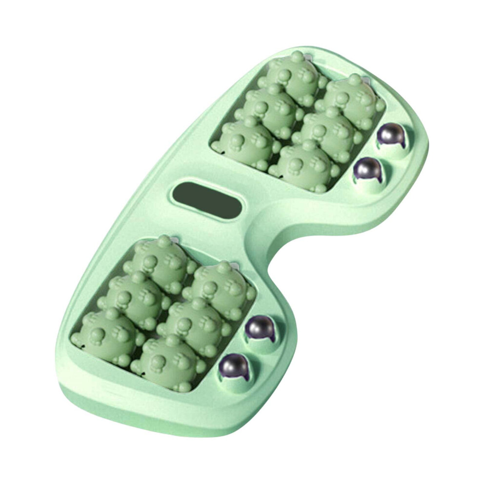 Portable double foot massage roller for plantar fasciitis