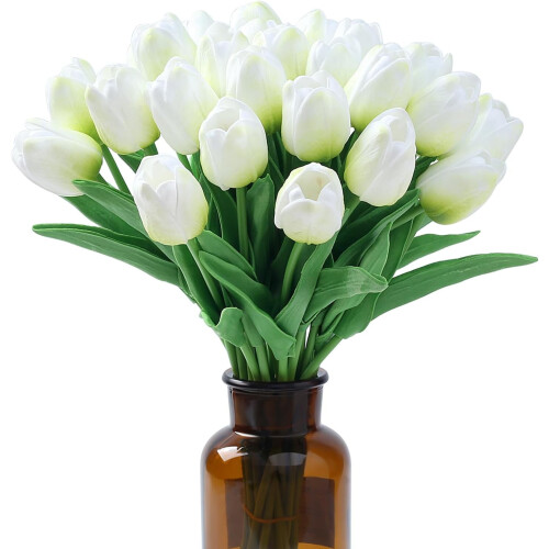 Tulipani artificiali "Real-Touch", 35 cm, 15 pezzi