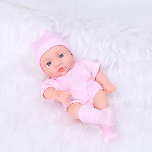 Mini poupée bébé de 19 cm, réaliste, avec vêtements 2