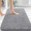 Tapete de banho em chenille azul celeste, 61 x 40 cm (24 x 16 polegadas) 1