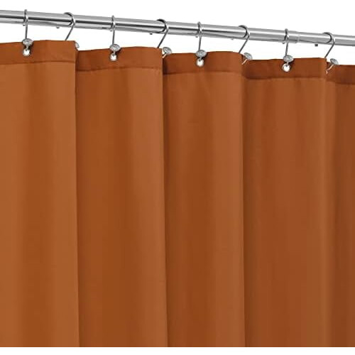 Vattentät duschdraperifoder 72x84 tum Bränd orange