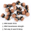 Pool Cue Tips Hard Leather Screw-On 10 mm 22 Pcs 3