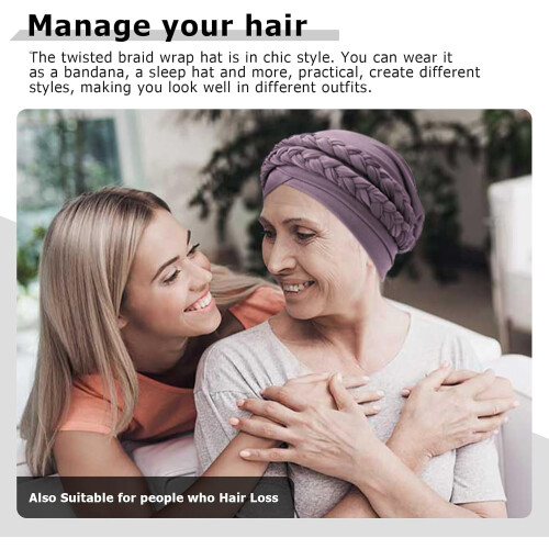 Dámský turban s předvázaným šátkem 2