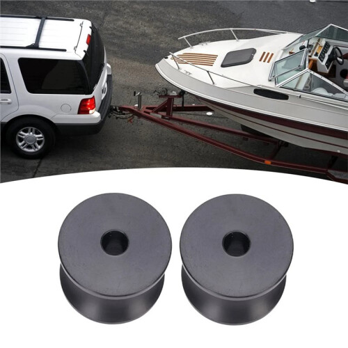 2 Peças de Roletes de Parada para Reboque, 2,4 X 1,77 Polegadas, para Acessórios Náuticos de Iates e Barcos de Pesca 1