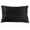 Zwarte satijnen kussensloop met ritssluiting, queensize (51x76 cm) 4