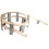 Wooden train set accessories spiral bridge kit 12 pcs 6