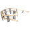 Wooden train set accessories spiral bridge kit 12 pcs 8