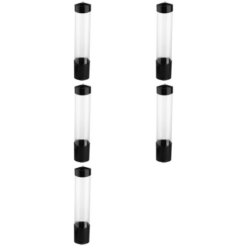 5X Einwegbecherhalter Zur Wandmontage, Becherspender, Papier- oder Kunststoffbecher-Organizer, Schwarz