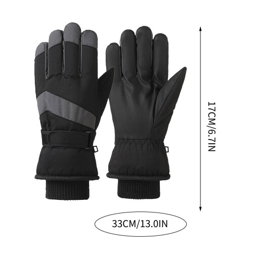 Ski Gloves Water Resistant Fleece Lined Windproof 2