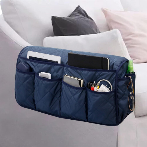 Organizer impermeabile per bracciolo del divano, 14 tasche antiscivolo 1