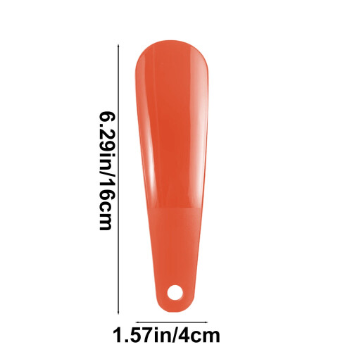 Plastic Shoe Horn Ergonomic Long Handle 16cm Red 2