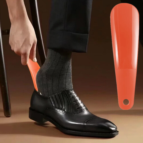 Plastic Shoe Horn Ergonomic Long Handle 16cm Red 1