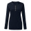 Γυναικείο T-shirt Henley με μακριά μανίκια και ριμπ ύφανση, στενή γραμμή 6
