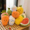 Mini-Frucht-Plüschtiere, bunte, weiche Stofftiere, 6 Stück 3