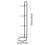 Portable Basketball Storage Rack 4-Tier Indoor 4