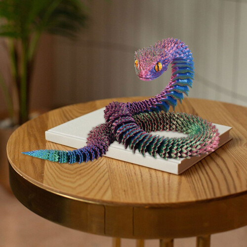 3D-gedrucktes, bewegliches Schlangenspielzeug, 1 oder 2 Stück 1