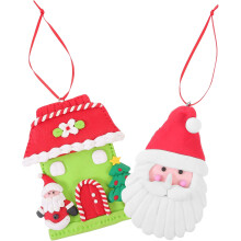 Conjunto de 2 enfeites de Natal em PVC para árvore de Natal