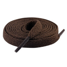 Bruine platte schoenveters voor sneakers en laarzen, 100 cm, 2 stuks