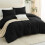 Σετ πάπλωμα King Black Microfiber 1+2 4