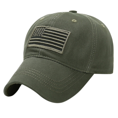 Unisex Trucker Cap USA Flag Patch Tactical