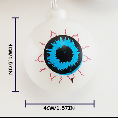 Φωτάκια Halloween Eyeball σε κορδόνι, πράσινα, 20 LED, 9,84 πόδια 2
