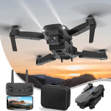 B Hopfällbar FPV-drönare med HD-kamera och fjärrkontroll