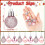 Pink Mini Julepynt Vintage Glitter 24 STK 2
