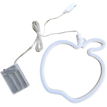 LED neonlampe himmelblå plastik værelsesdekoration 1 stk.
