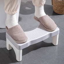 Tabouret de toilette Squatty Potty blanc ou gris 40 x 21 x 6 cm