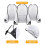 75 Pcs Sublimation Drawstring Bags Bulk White Blank Drawstring Backpacks Reusable Gym Sport Sinch Sack Backpack 3