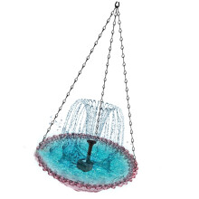 Support pour mangeoire et bain d'oiseaux avec fontaine à eau pour l'extérieur